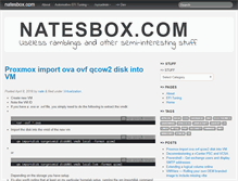 Tablet Screenshot of natesbox.com